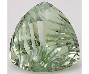 Natural Prasiolite (Green Amethyst) Trillion Shape Loose Gemstone DG303GA, 10x10x7 mm