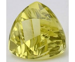 Natural Lemon Quartz Trillion Shape Loose Gemstone DG303LT, 10x10x7 mm