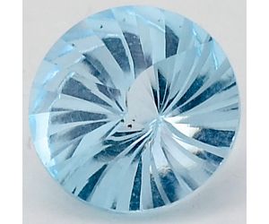 Natural Sky Blue Topaz Round Shape Loose Gemstone DG306SY, 12X12x8 mm