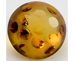 Natural Citrine Round Shape Loose Gemstone DG325CT, 11X11x8 mm