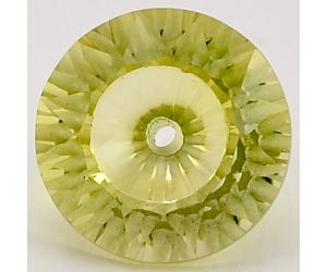 Natural Lemon Quartz Round Shape Loose Gemstone DG328LT, 12X12x8.5 mm