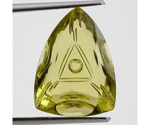 Natural Lemon Quartz Fancy Shape Loose Gemstone DG329LT, 12X15x6.8 mm