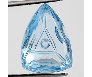 Natural Sky Blue Topaz Fancy Shape Loose Gemstone DG329SY, 12X15x6.8 mm