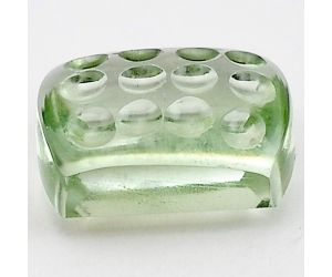Natural Prasiolite (Green Amethyst) Fancy Shape Loose Gemstone DG330GA, 10x14x7 mm