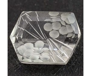 Natural White Quartz Fancy Shape Loose Gemstone DG332CR, 10X14x7.5 mm