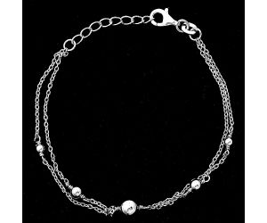 Sterling Silver Silver Bead Bracelet DGB1027