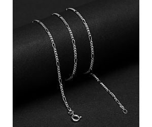 18 inch Figaro Style Chain 925 Sterling Silver Jewelry DGC1019