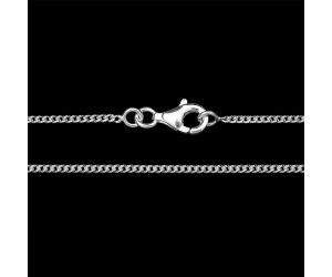 18 inch Curb Style Chain 925 Sterling Silver Jewelry DGC1032