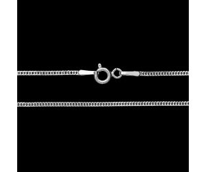 18 inch Curb Style Chain 925 Sterling Silver Jewelry DGC1038
