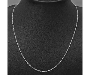 18 inch Curb Style Chain 925 Sterling Silver Jewelry DGC1039