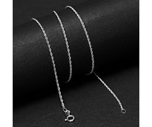 18 inch Rope Chain 925 Sterling Silver Jewelry DGC1046