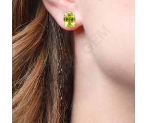 Natural Multi Stone Oval Shape 925 Silver Stud Earrings DGE1075 E-1017, 5x7 mm