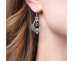 Natural Multi Stone Round Shape 925 Silver Earrings DGE1084 E-1075, 6x6 mm