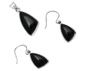 Black Onyx - Brazil Pendant Earrings Set DGT01014 T-1002