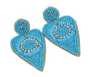 Handmade Colorful Native American Beaded Earrings,Hoop Dangle Earrings, Bohemia Boho Native Tassel Earrings FER1001