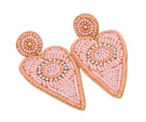Handmade Colorful Native American Beaded Earrings,Hoop Dangle Earrings, Bohemia Boho Native Tassel Earrings FER1002