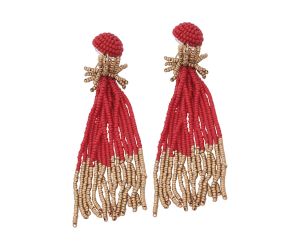 Handmade Colorful Beaded Earrings,Hoop Dangle Earrings, Bohemia Drops Earrings, Tassel Earrings FER1018