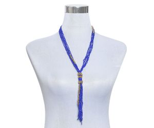 Handmade Native Tassel Beaded Necklace,Glass Seed Beaded Bohemian Boho,Retro Ethnic Sweater Chain FNC1005