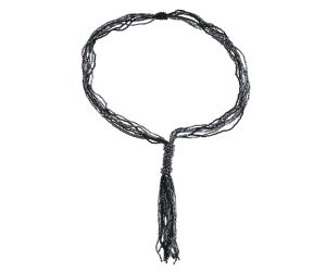 Handmade Tassel Beaded Necklace,Glass Seed Beaded Bohemian Boho,Retro Ethnic Sweater Chain FNC1006