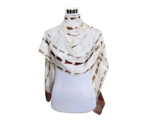 Premium and Soft Quality Printed Scarf 100% Tabby Silk Lightweight MSL212