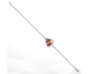 Multi Copper Turquoise - Arizona Bracelet SDB2755 B-1023, 16x16 mm