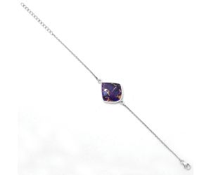 Copper Purple Turquoise - Arizona Bracelet SDB2766 B-1023, 20x22 mm