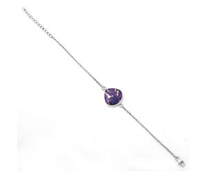 Copper Purple Turquoise - Arizona Bracelet SDB2798 B-1023, 17x18 mm