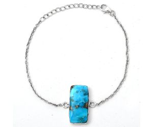 Natural Kingman Turquoise With Pyrite Bracelet SDB2830 B-1023, 11x24 mm