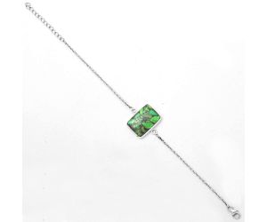 Natural Green Matrix Turquoise Bracelet SDB2930 B-1023, 14x20 mm