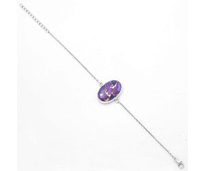 Copper Purple Turquoise - Arizona Bracelet SDB2994 B-1023, 15x23 mm