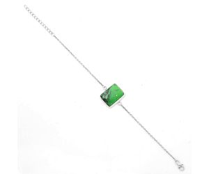 Natural Green Matrix Turquoise Bracelet SDB3135 B-1023, 13x18 mm