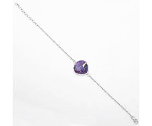 Copper Purple Turquoise - Arizona Bracelet SDB3165 B-1023, 18x18 mm