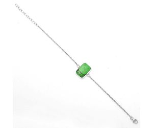 Natural Green Matrix Turquoise Bracelet SDB3183 B-1023, 11x17 mm