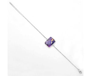 Copper Purple Turquoise - Arizona Bracelet SDB3186 B-1023, 14x19 mm