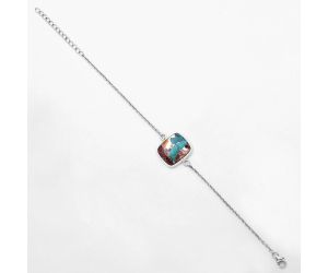 Multi Copper Turquoise - Arizona Bracelet SDB3223 B-1023, 14x17 mm