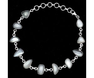 Natural Srilankan Moonstone Bracelet SDB3334 B-1001, 7x11 mm