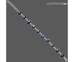 Blue Fire Labradorite Bracelet SDB4659 B-1001, 9x13 mm