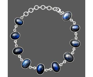 Blue Fire Labradorite Bracelet SDB4662 B-1001, 9x11 mm
