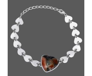 Valentine Gift Heart - Tabu Jasper Bracelet SDB4713 B-1044, 18x18 mm