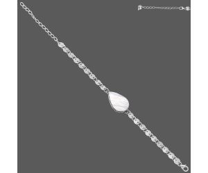 White Scolecite Bracelet SDB4781 B-1044, 15x22 mm