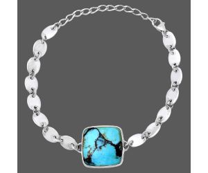 Lucky Charm Tibetan Turquoise Bracelet SDB4796 B-1044, 18x18 mm