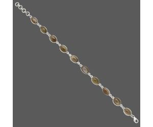 Gray Moonstone Bracelet SDB4911 B-1001, 7x11 mm