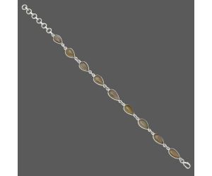Gray Moonstone Bracelet SDB4913 B-1001, 7x12 mm