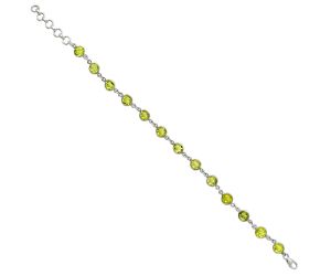 Lemon Quartz Bracelet SDB5035 B-1001, 6x6 mm