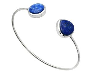 Lapis Lazuli Cuff Bangle Bracelet SDB5121 B-1004, 13x13 mm