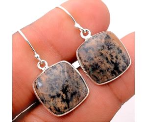 Natural Amethyst Sage Agate - Nevada Earrings SDE33481 E-1001, 15x15 mm