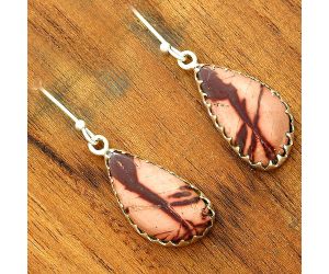 Natural Indian Paint Gemstone Earrings SDE34682 E-1113, 11x21 mm