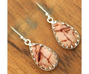 Natural Indian Paint Gemstone Earrings SDE34685 E-1113, 12x19 mm