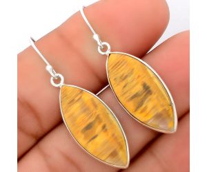 Natural Tiger Bee Earrings SDE36835 E-1001, 11x26 mm