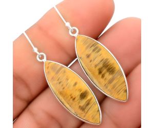 Natural Tiger Bee Earrings SDE37048 E-1001, 11x29 mm